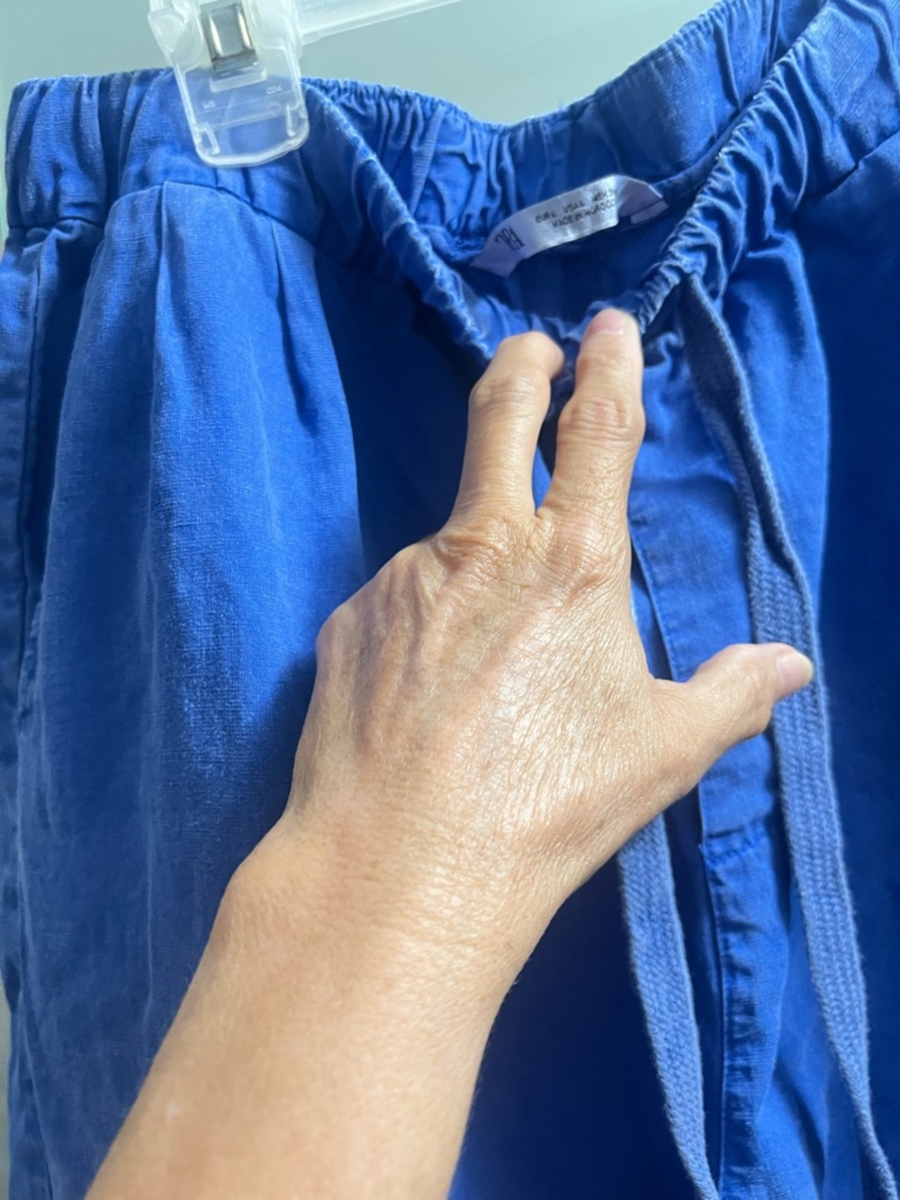 Royal Blue Drawstring Pants Zara